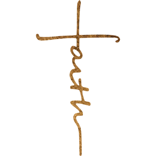 Faith Cross - Metal Wall Sign