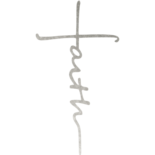 Faith Cross - Metal Wall Sign