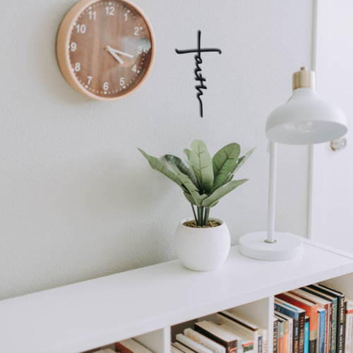 Faith Cross - Metal Wall Sign