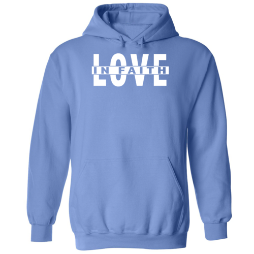 Mens Graphic Hoodie Love in Faith