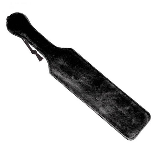 Leather Paddle With Black Fur