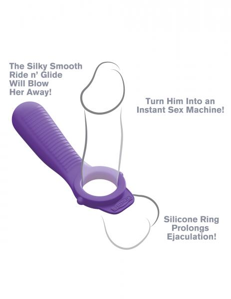 Fantasy C-Ringz Ride N Glide Couples Ring Purple