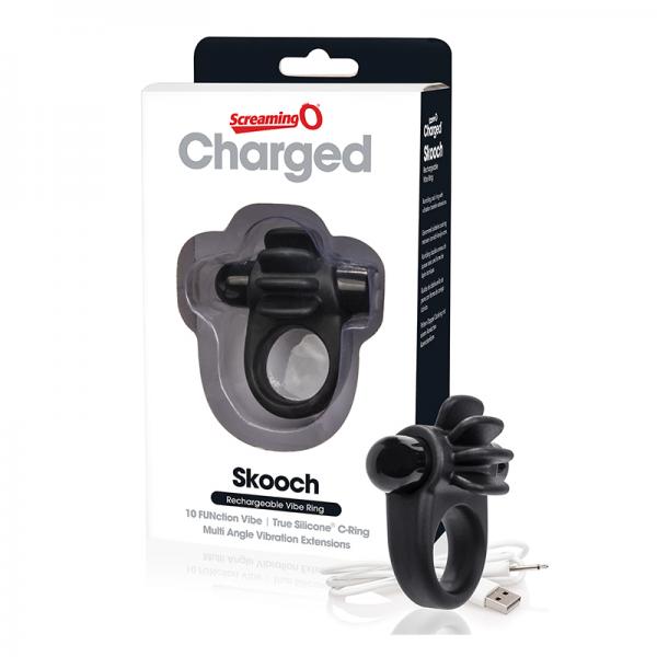 Charged Skooch Vibrating Ring Black