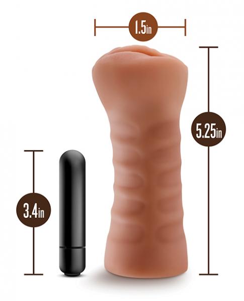 M For Men Sofia Mocha Tan Vagina Stroker