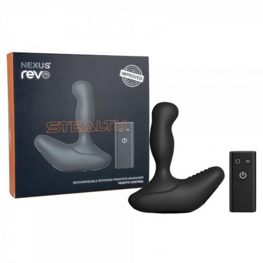 Nexus Revo Stealth Remote Control Rotating Prostate Massager - Black