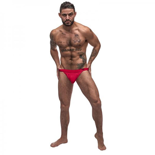 Male Power Pure Comfort Modal Sport Jock Red Lx