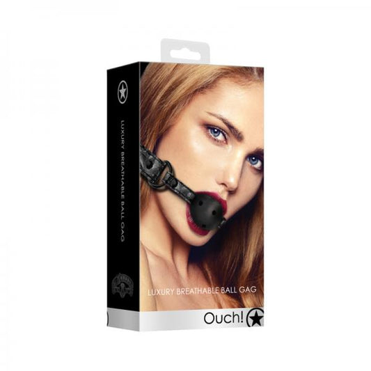 Breathable Luxury Ball Gag - Black